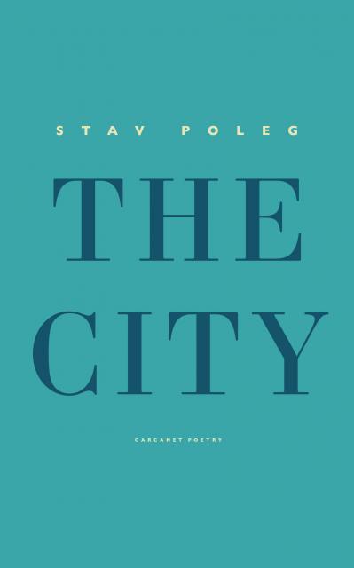 Cover of The City with dark blue text on a light blue background